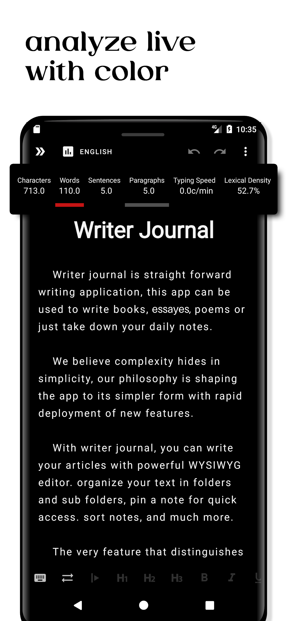Writer Journal Screenshot 5