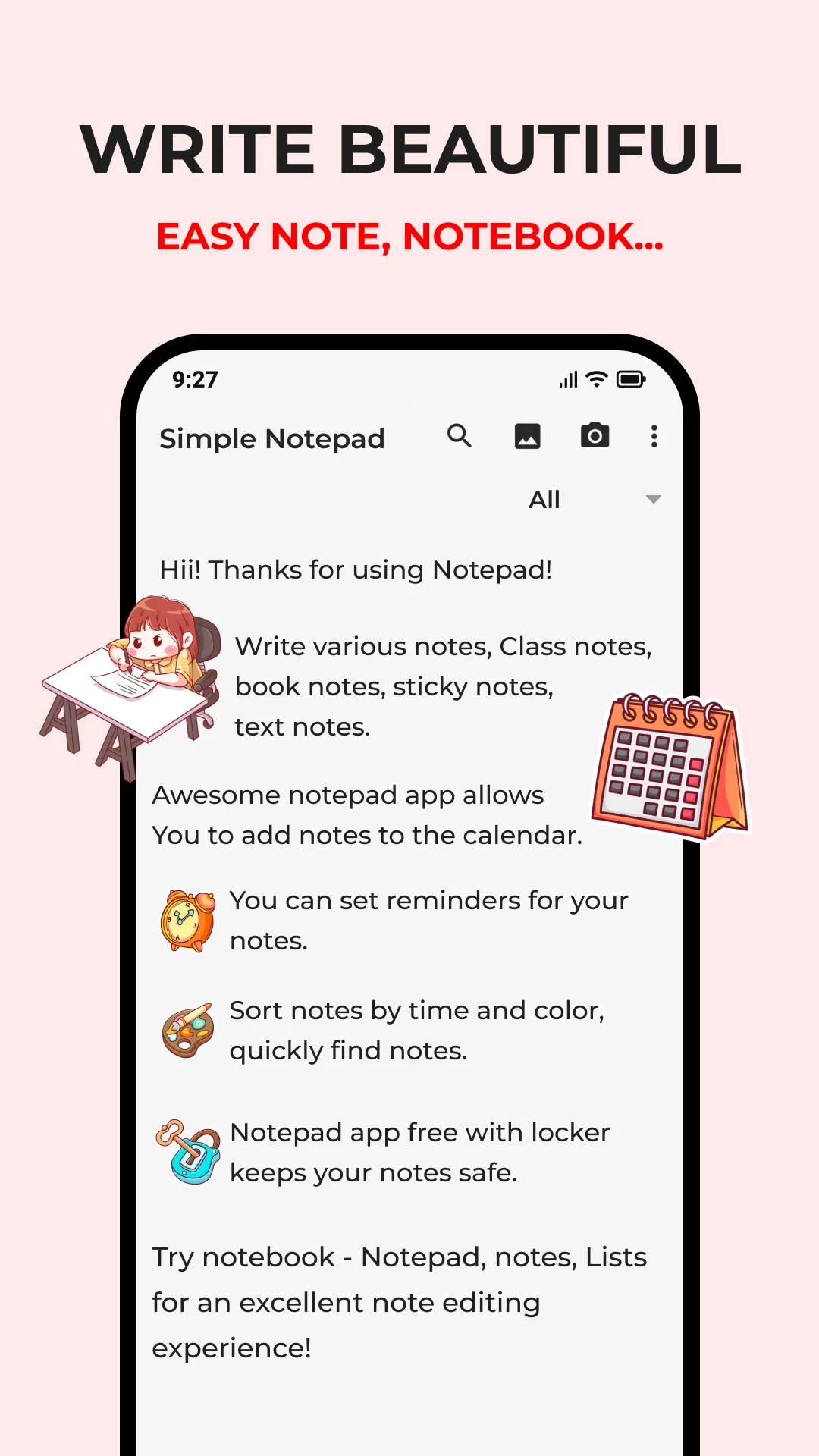 Notes: Notebook, To-Do lists Screenshot 2