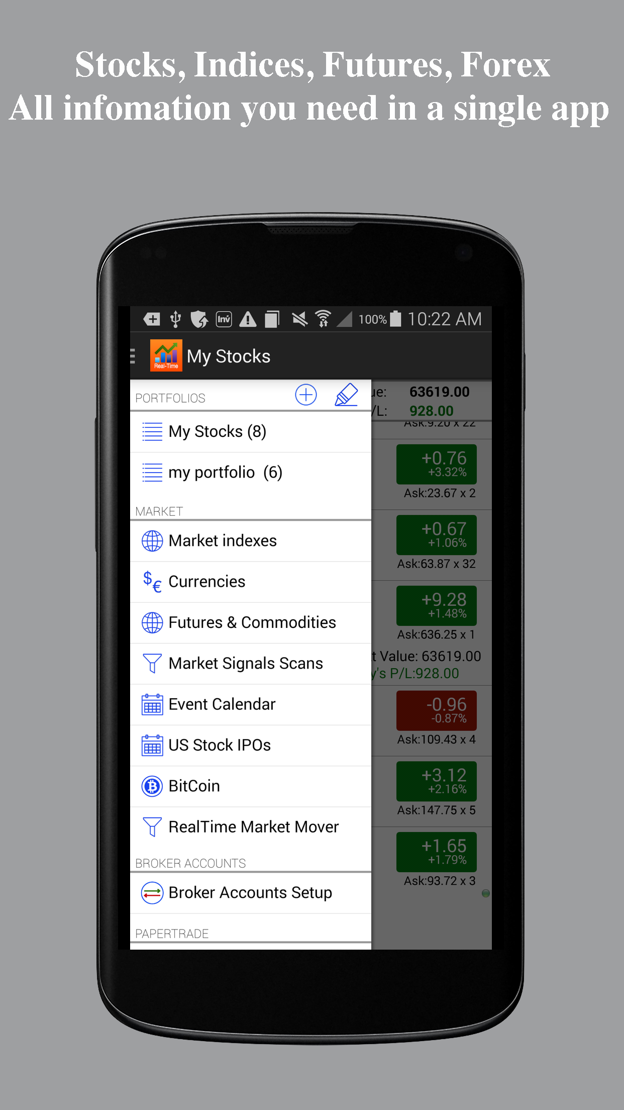 Real Time Stocks Track & Alert Screenshot 1