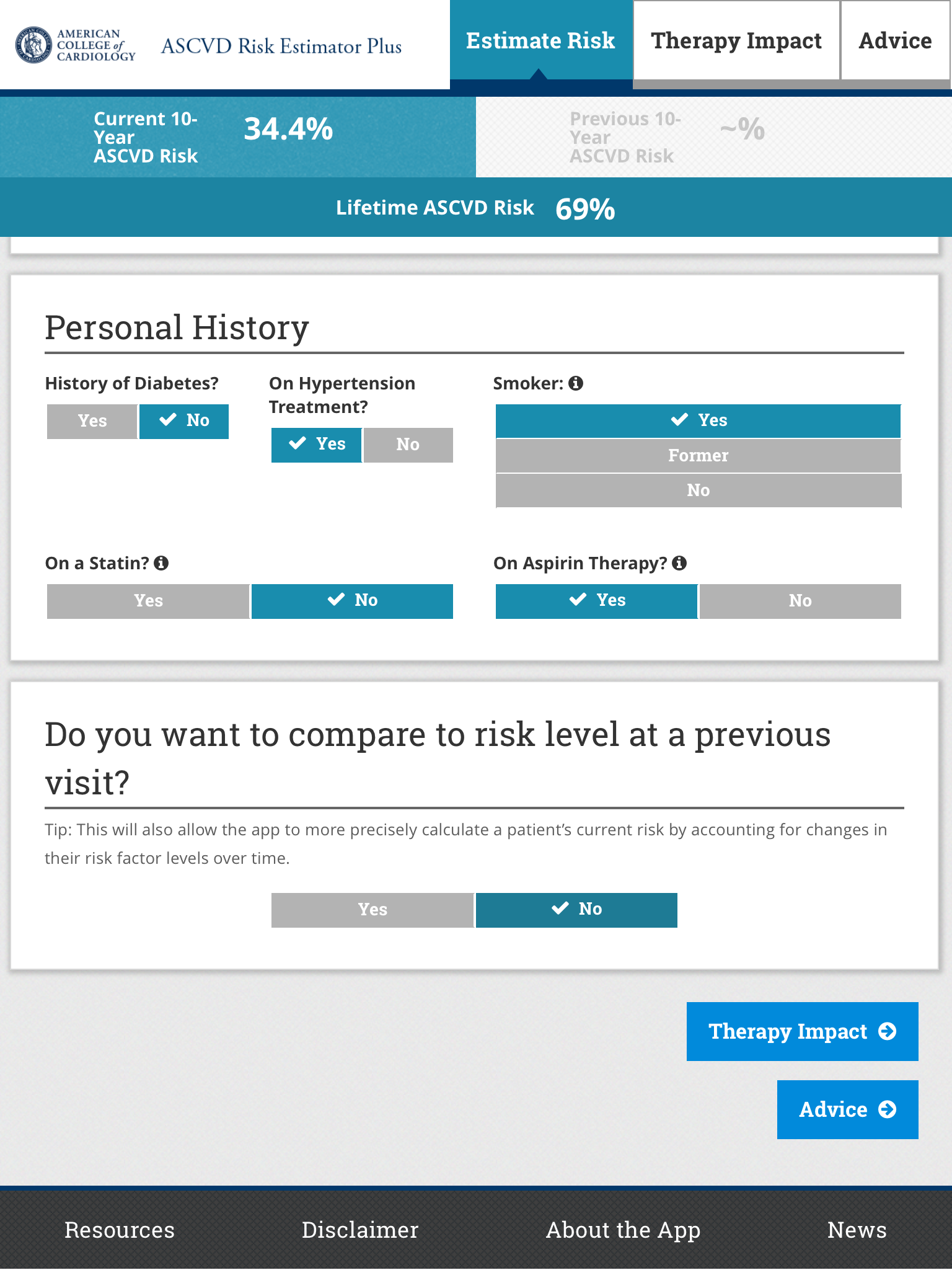 ASCVD Risk Estimator Plus Screenshot 8