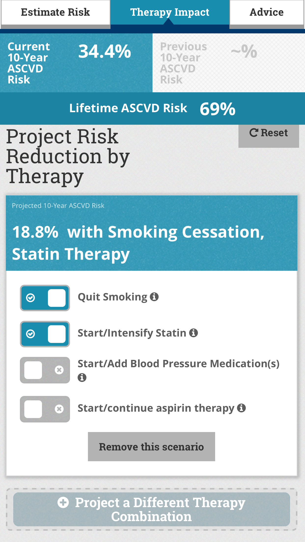 ASCVD Risk Estimator Plus Screenshot 4