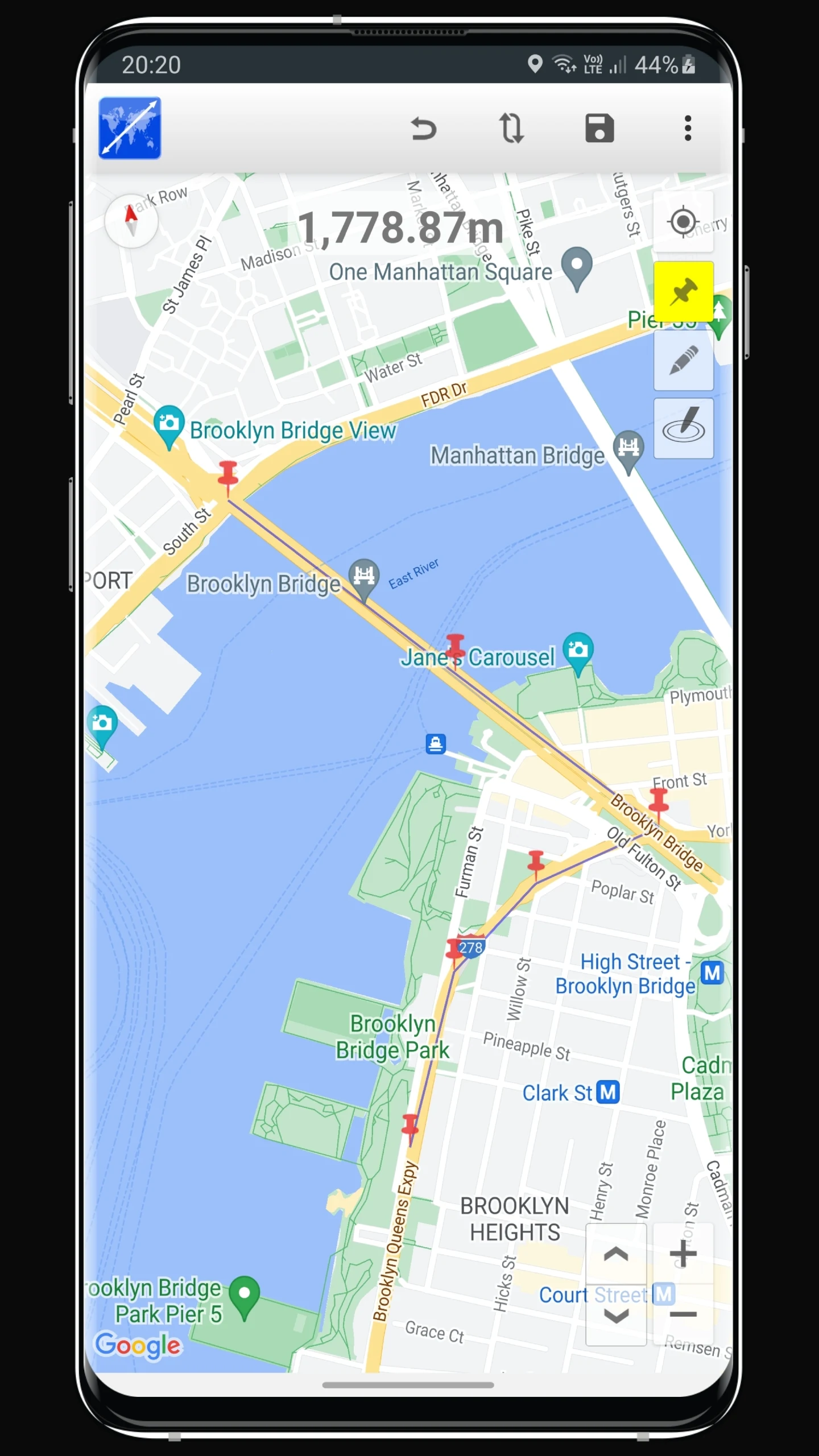 Maps Distance Calculator Screenshot 1