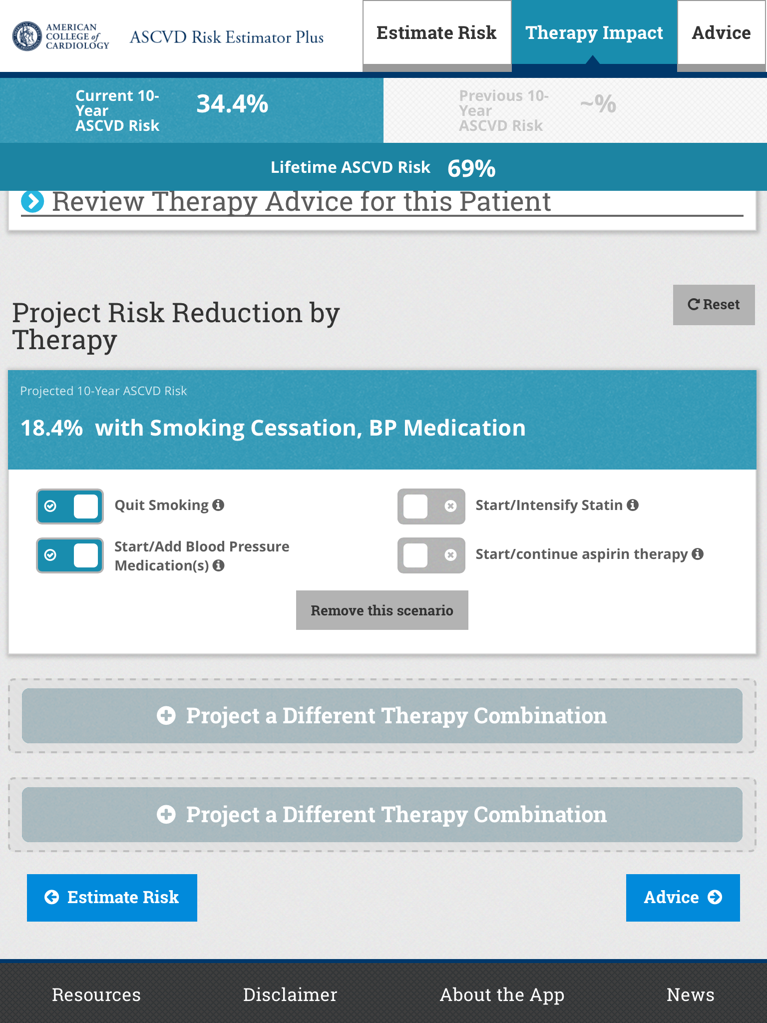 ASCVD Risk Estimator Plus Screenshot 9