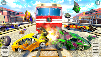 Train Car Crash Derby Game 3D Screenshot 3