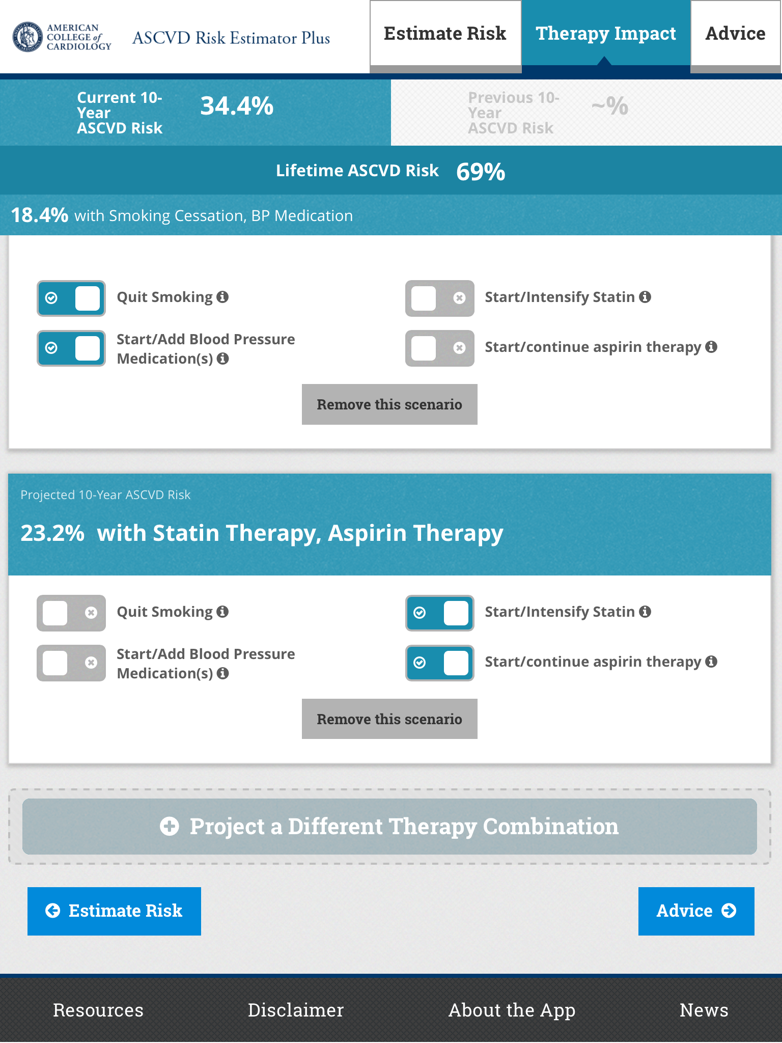 ASCVD Risk Estimator Plus Screenshot 10