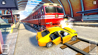 Train Car Crash Derby Game 3D Screenshot 2