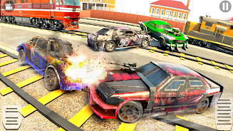 Train Car Crash Derby Game 3D Screenshot 4