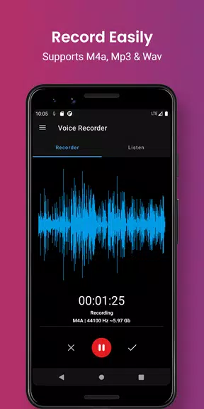 Smart voice recorder - editor Screenshot 1