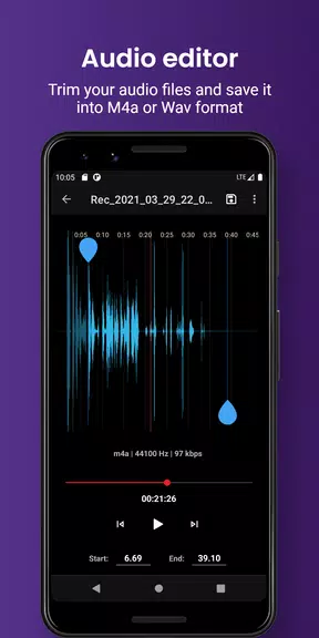 Smart voice recorder - editor Screenshot 2