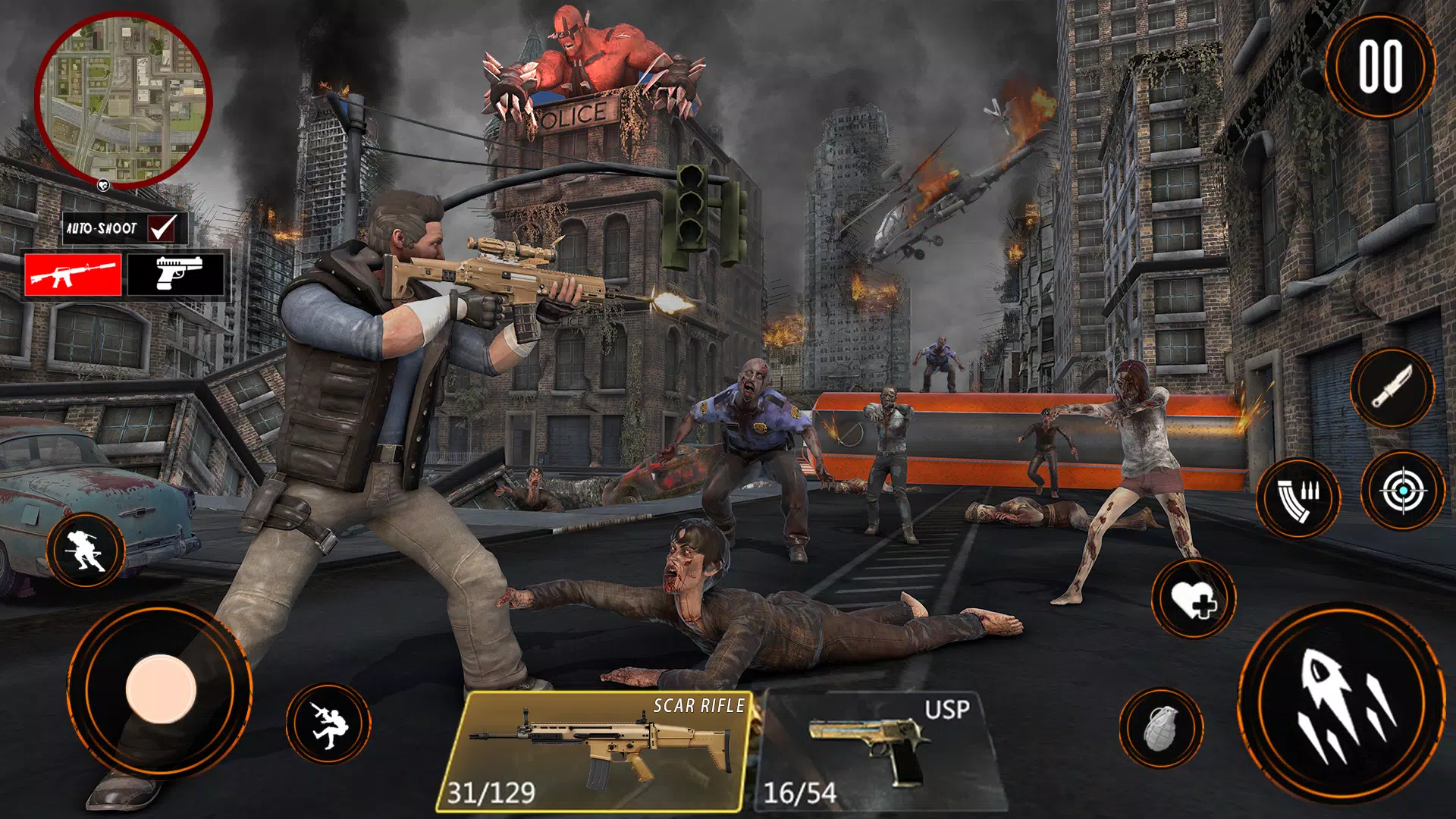 Zombie War 3D: Zombie Games Screenshot 2