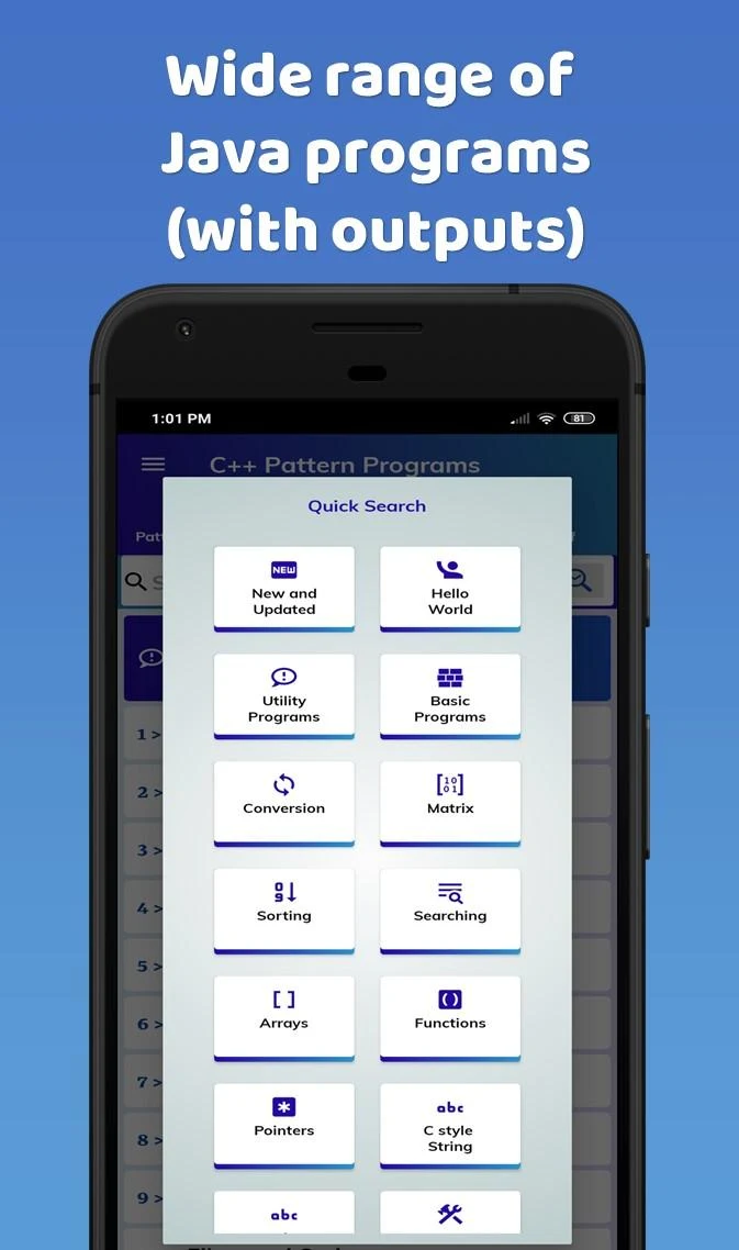 Pattern Programs for Java Screenshot 5