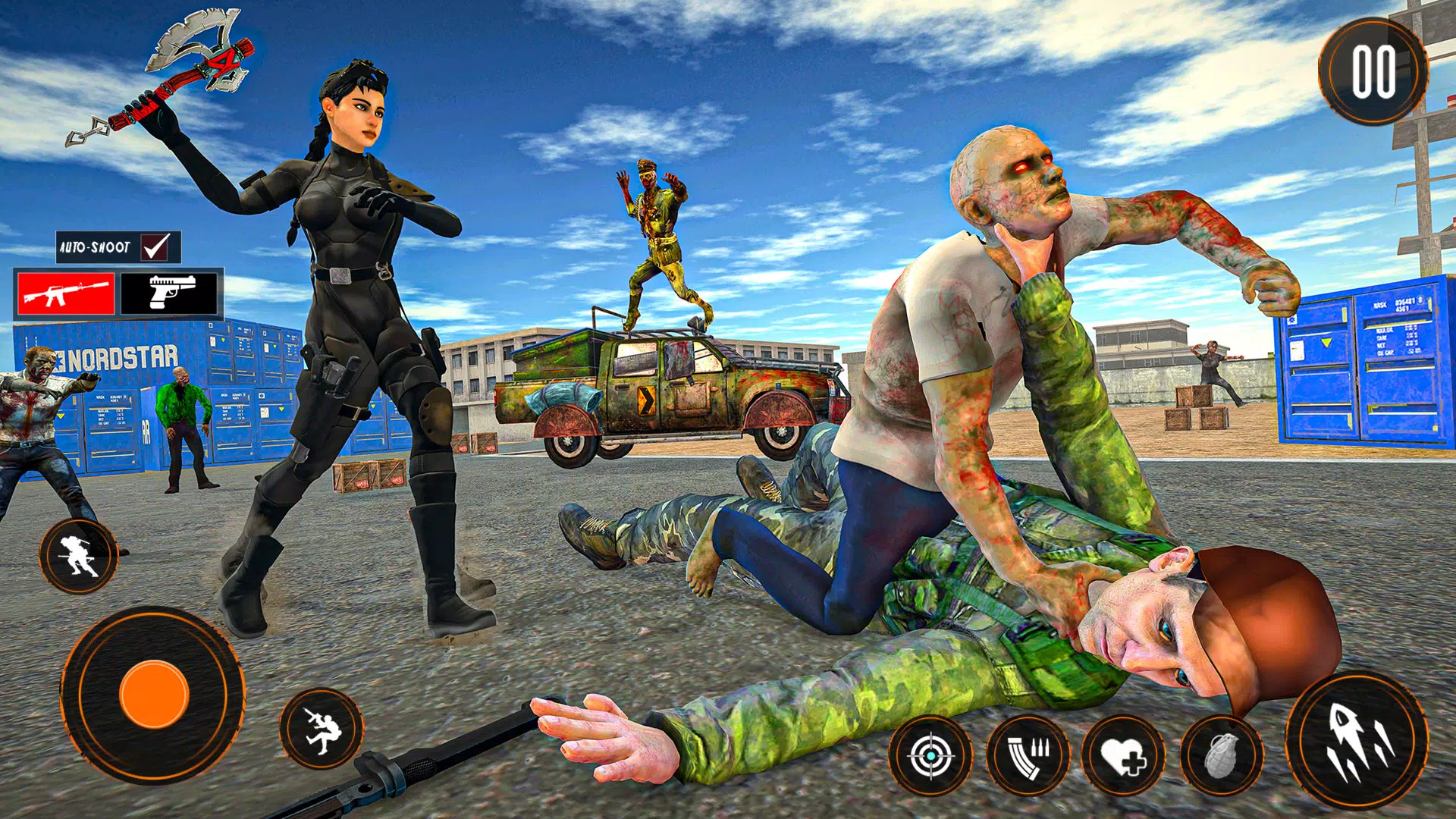 Zombie War 3D: Zombie Games Screenshot 1