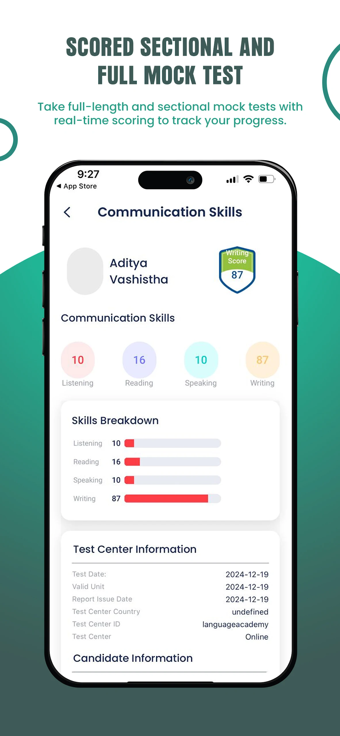 PTE Academic & Core Mock Tests Screenshot 4
