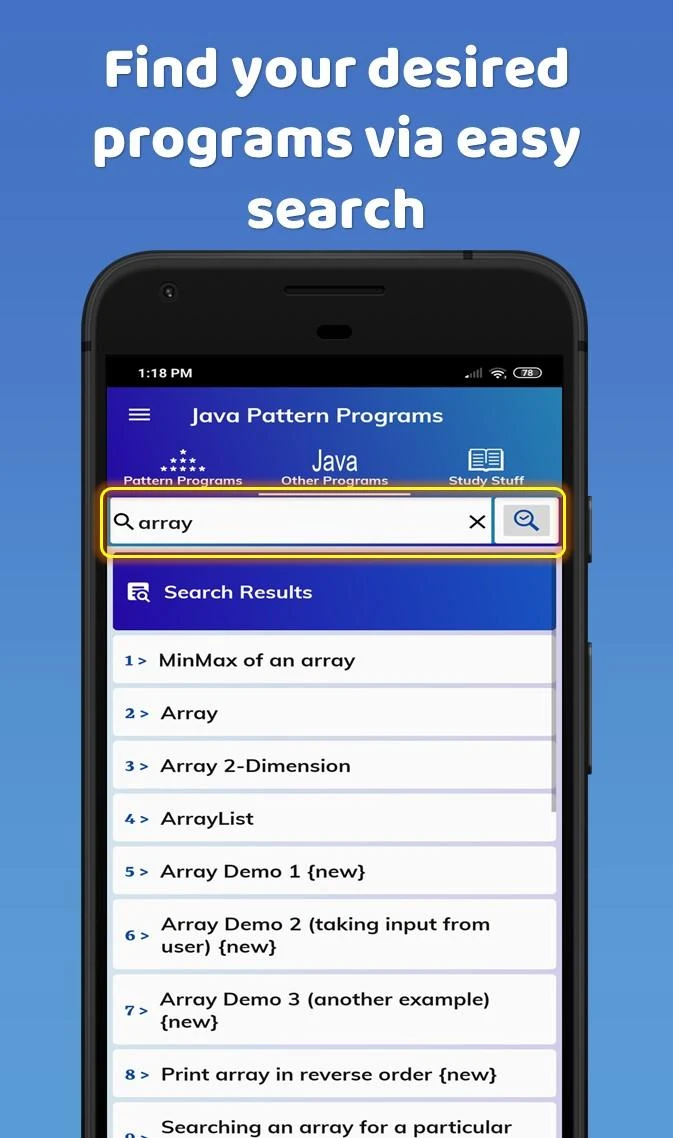 Pattern Programs for Java Screenshot 7