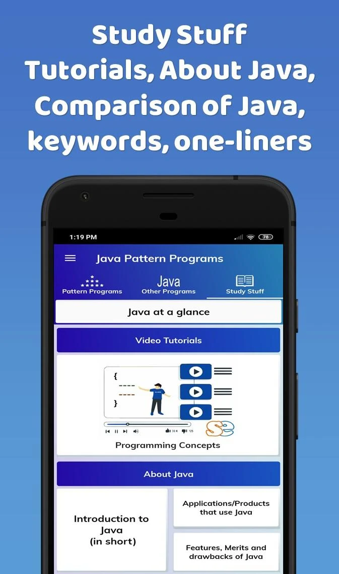 Pattern Programs for Java Screenshot 8