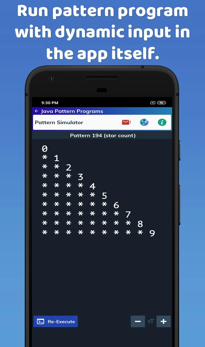 Pattern Programs for Java Screenshot 4