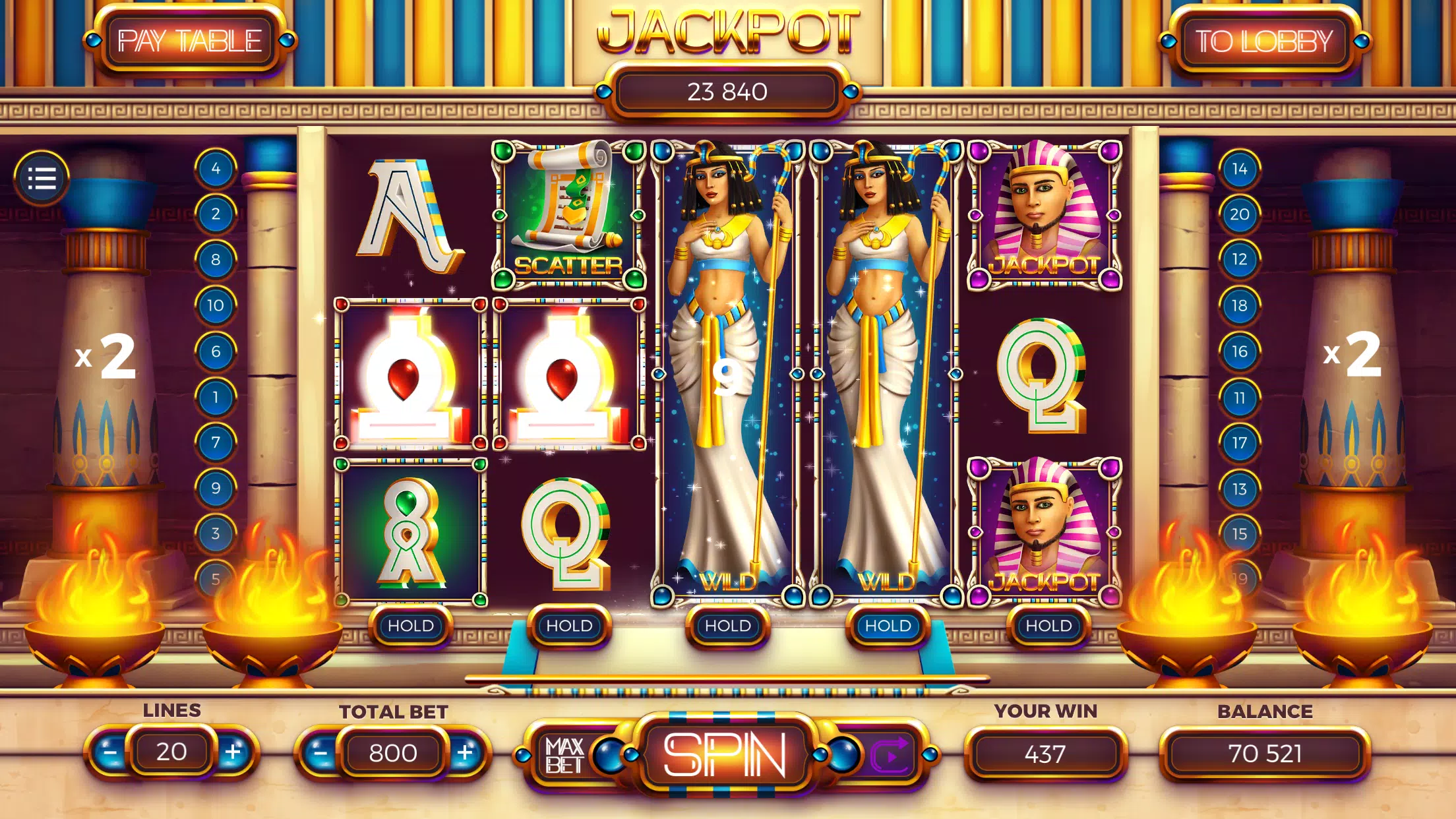 Golden Nile Slots Screenshot 1