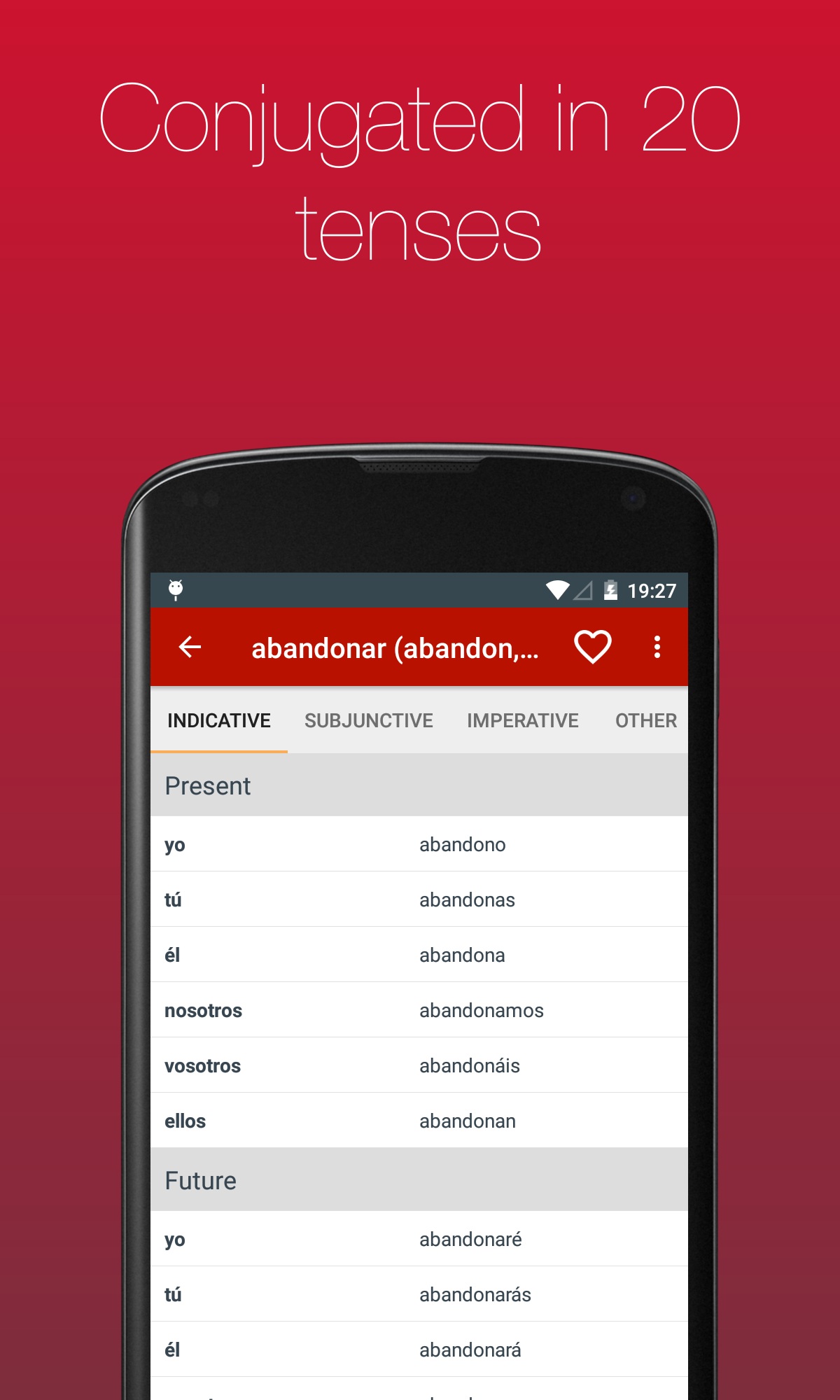 Spanish Verb Conjugator Screenshot 3