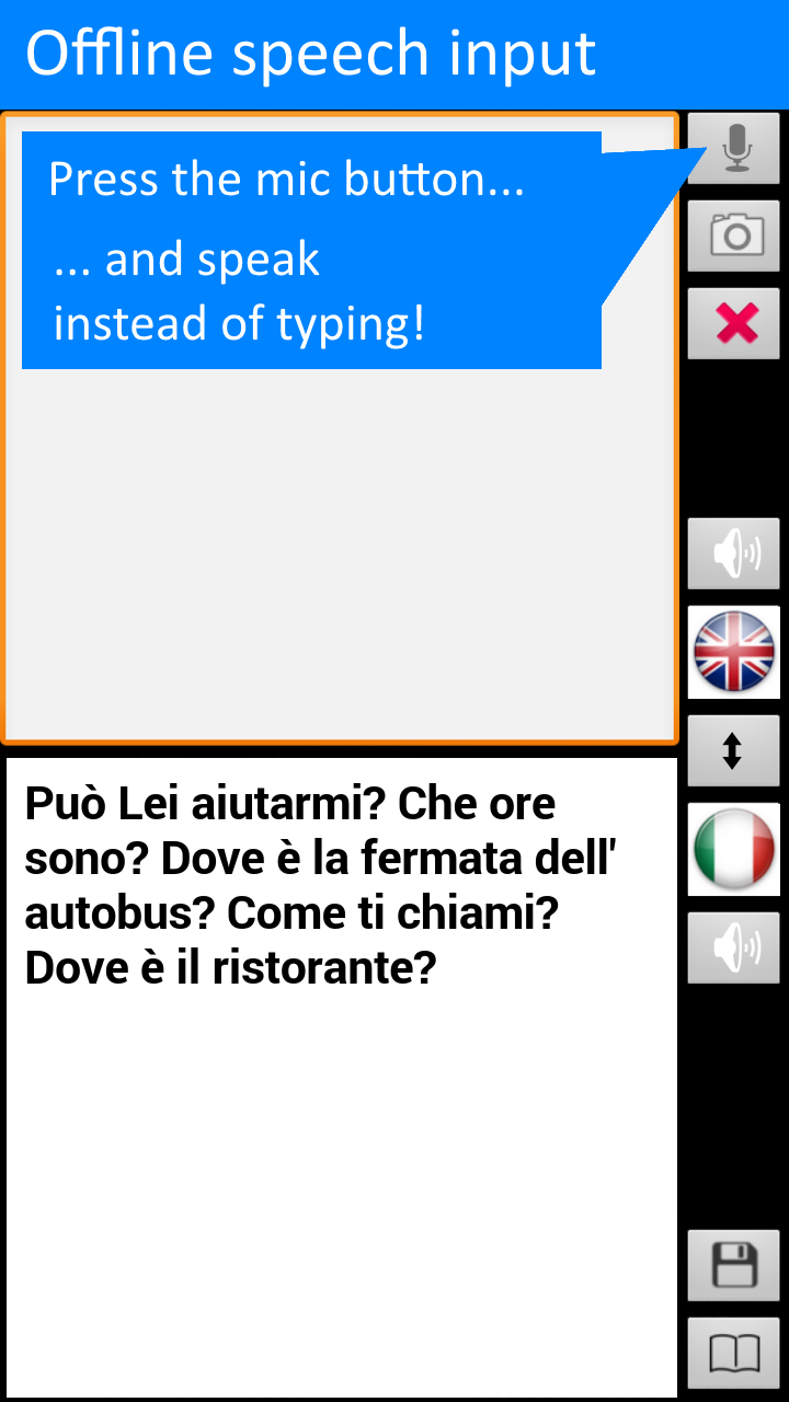 Offline Translator: Italian-English Screenshot 4