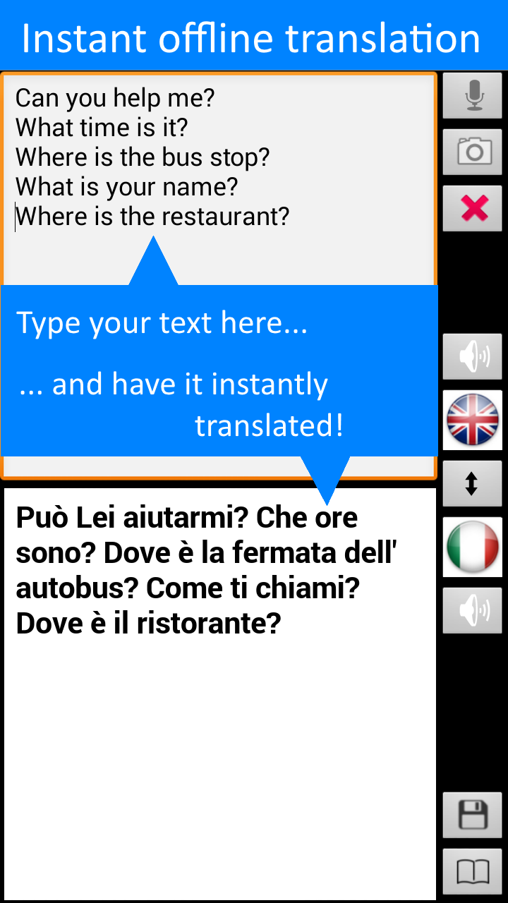 Offline Translator: Italian-English Screenshot 3