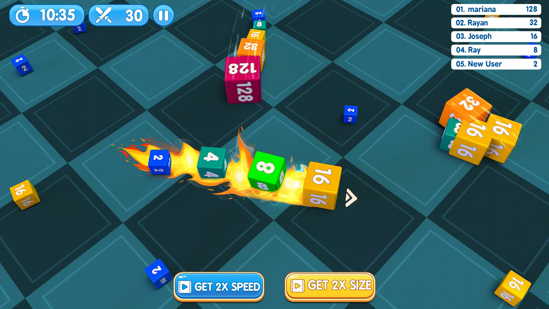 Worms Snake Clash 3D Game Screenshot 8