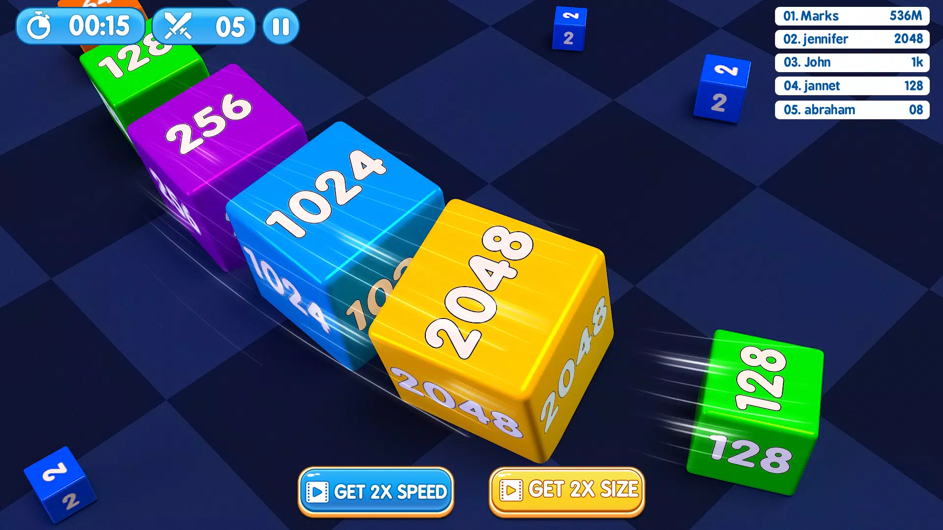 Worms Snake Clash 3D Game Screenshot 1