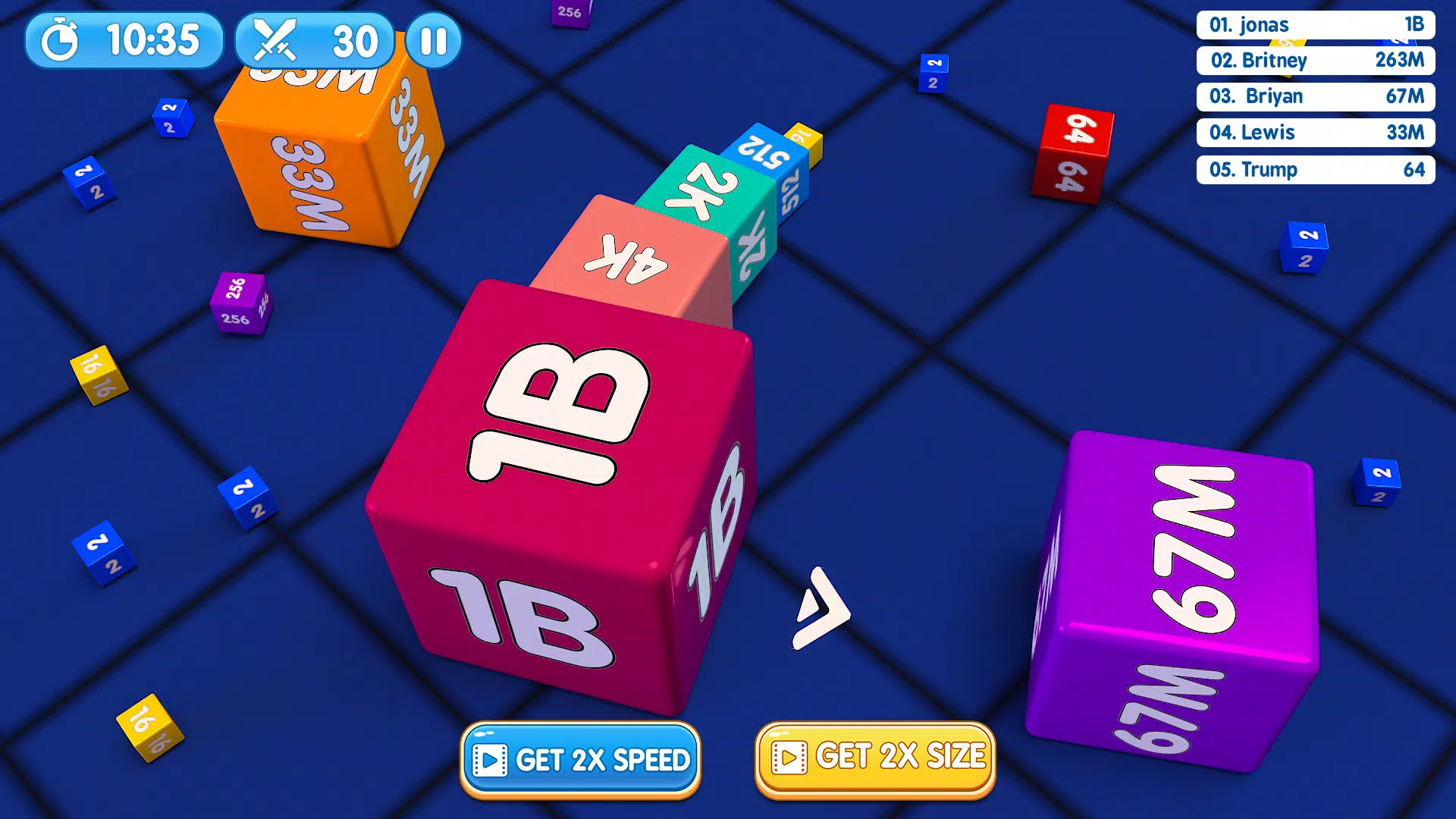 Worms Snake Clash 3D Game Screenshot 3