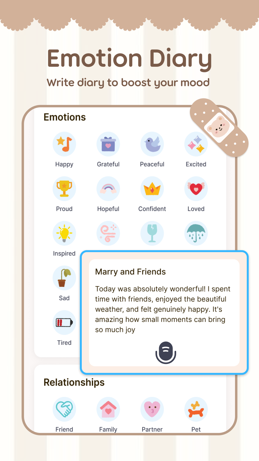 Daily Journal Mood Tracker Screenshot 2