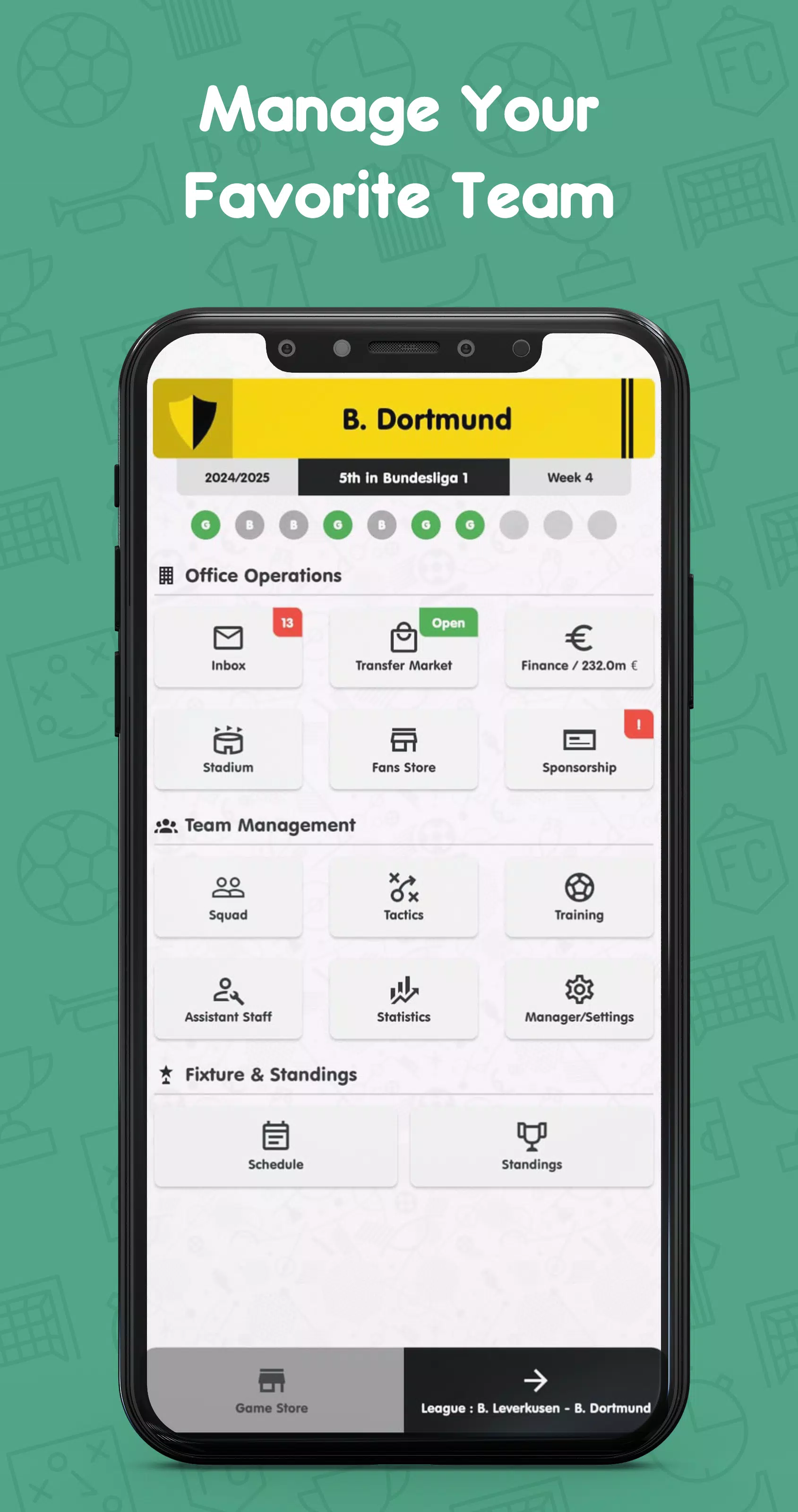 Pro Club Manager Germany Screenshot 2