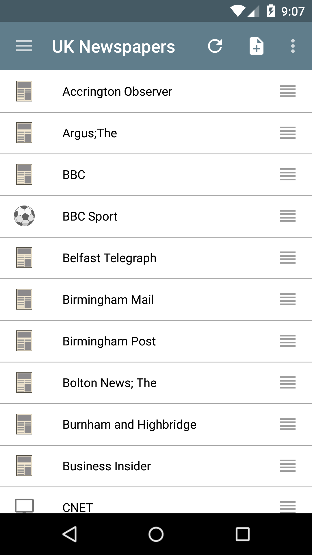 UK Newspapers Screenshot 1