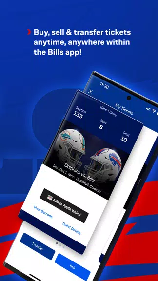 Buffalo Bills Mobile Screenshot 4