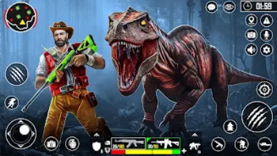 Wild Dinosaur Hunting Zoo Game Screenshot 1