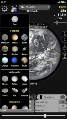 Telescope calculator Screenshot 2