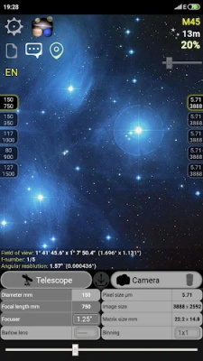 Telescope calculator Screenshot 1