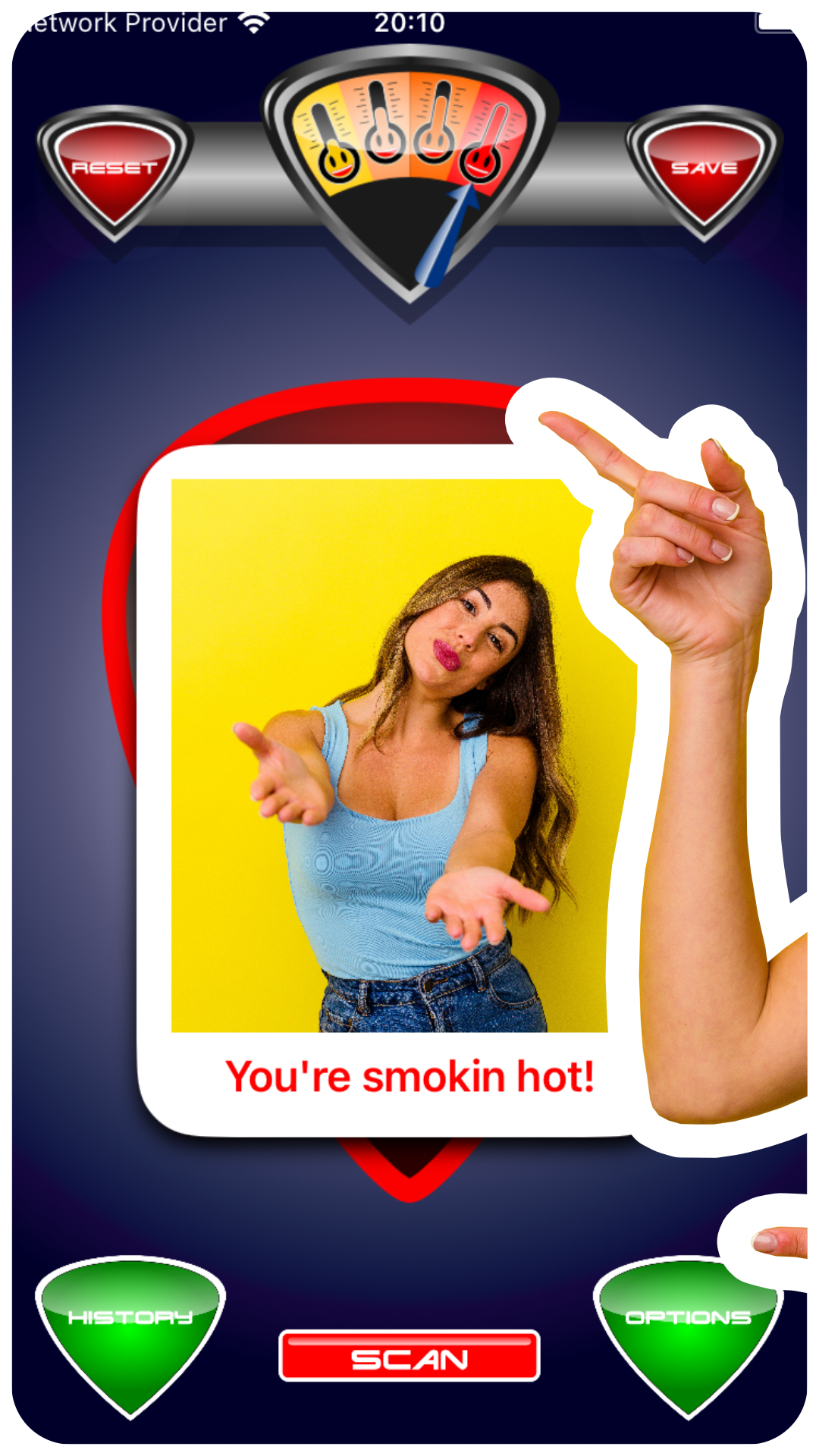 Hot O Meter Photo Scanner Test Screenshot 1