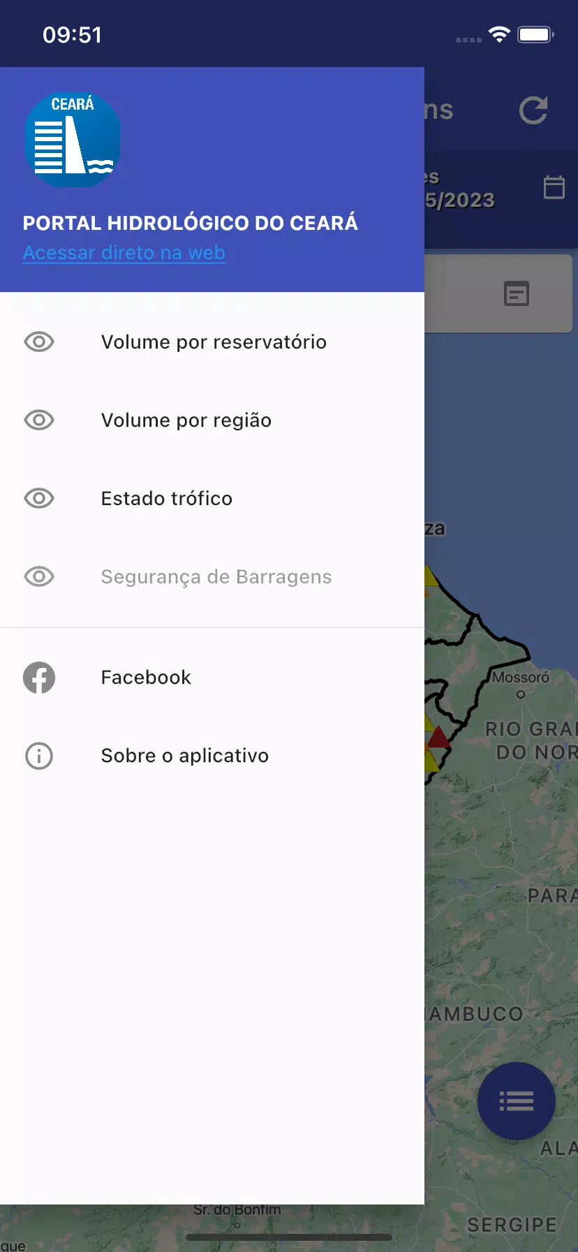 PORTAL HIDROLÓGICO DO CEARÁ Screenshot 7
