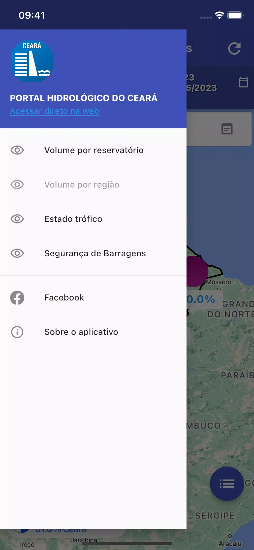 PORTAL HIDROLÓGICO DO CEARÁ Screenshot 3