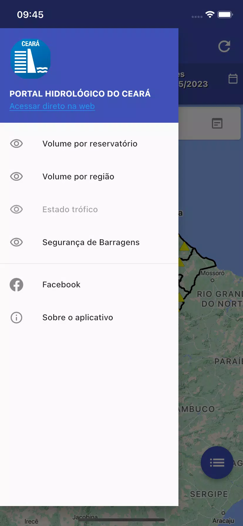 PORTAL HIDROLÓGICO DO CEARÁ Screenshot 5