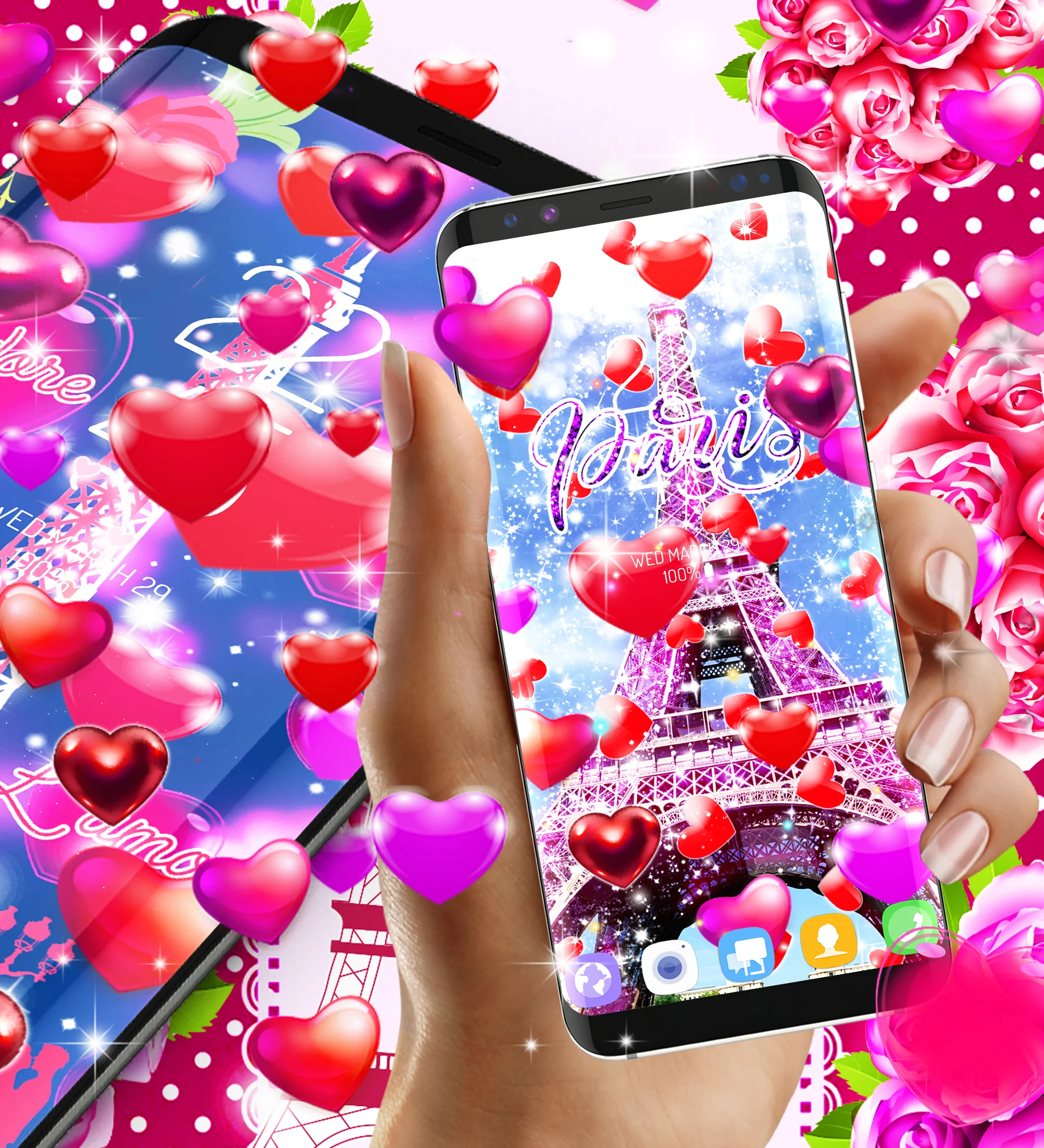 Paris love live wallpaper Screenshot 5