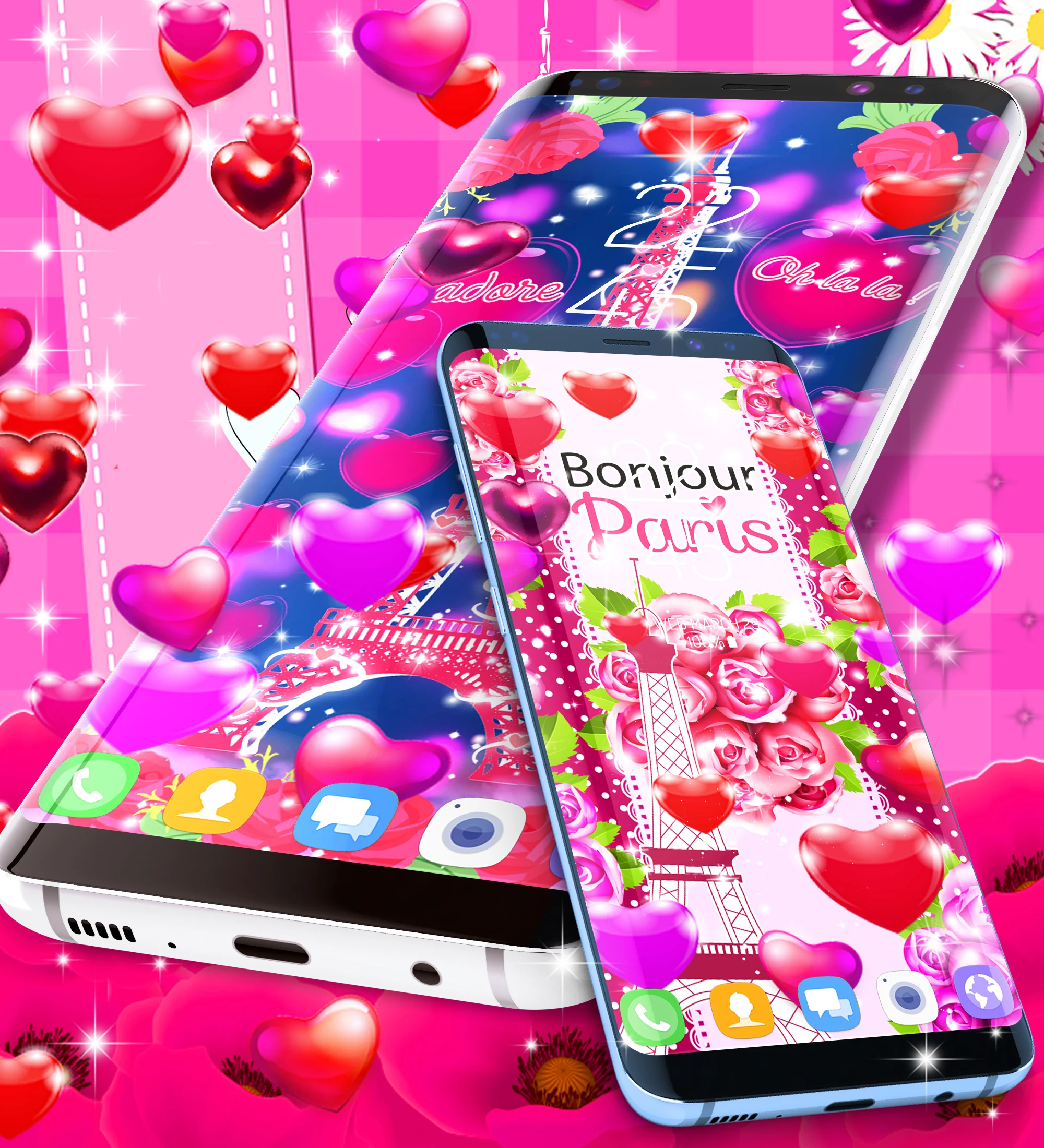 Paris love live wallpaper Screenshot 6