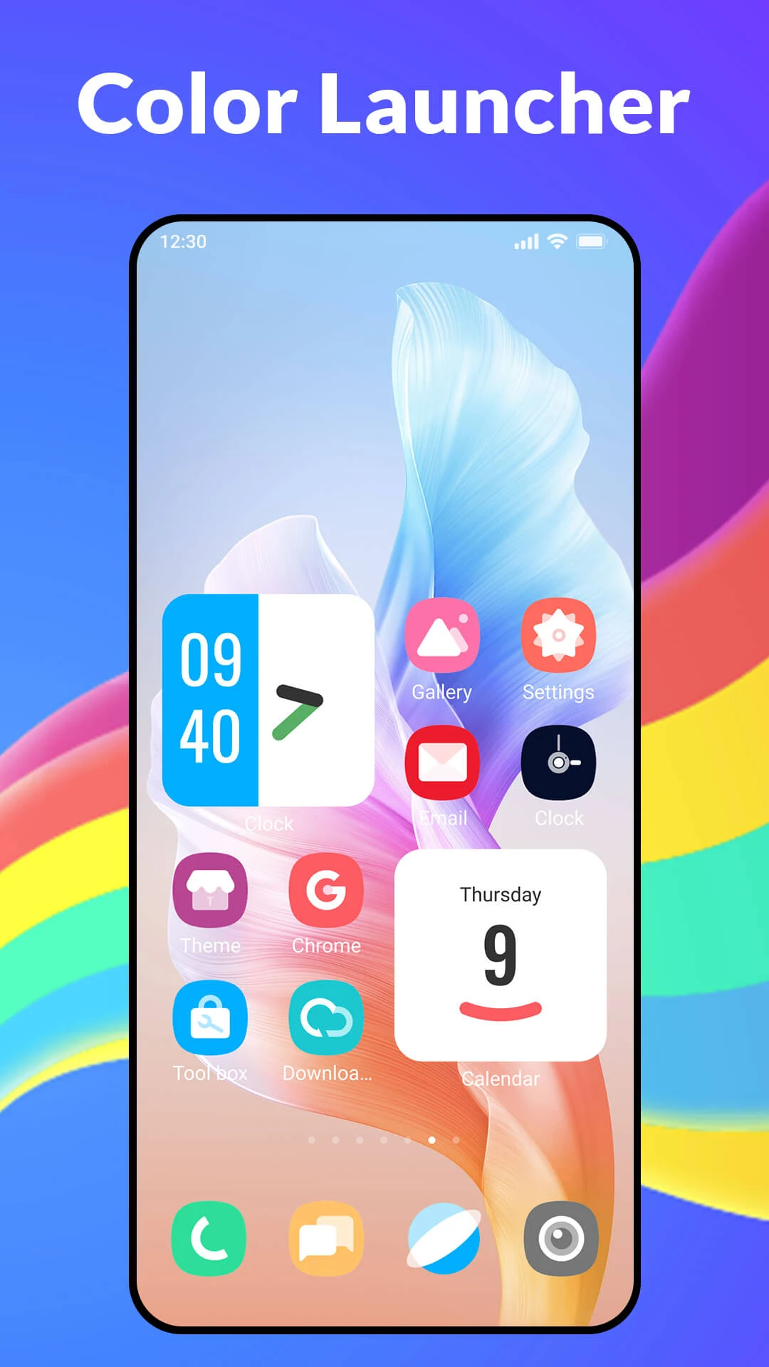 Color Launcher, cool themes Screenshot 1