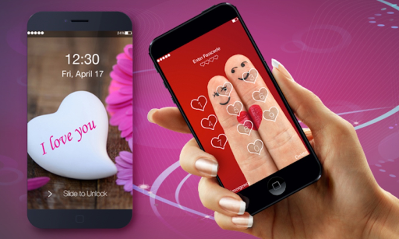 Chrbate Love Lock Screen Screenshot 1