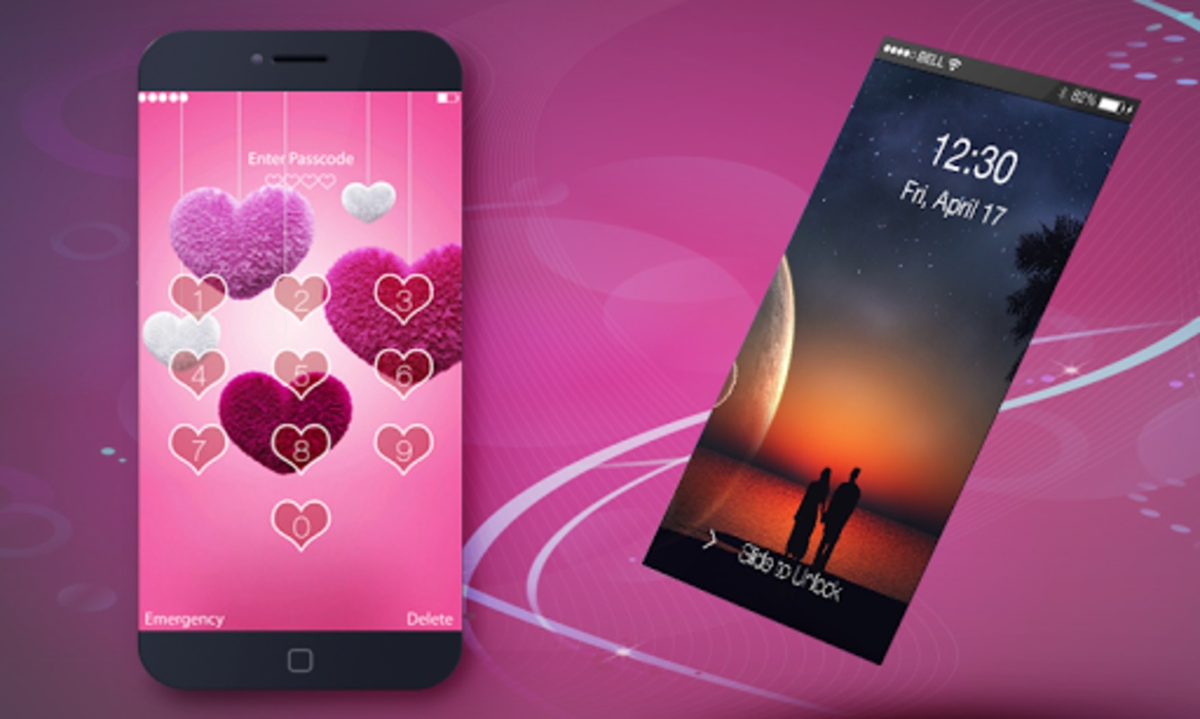 Chrbate Love Lock Screen Screenshot 2