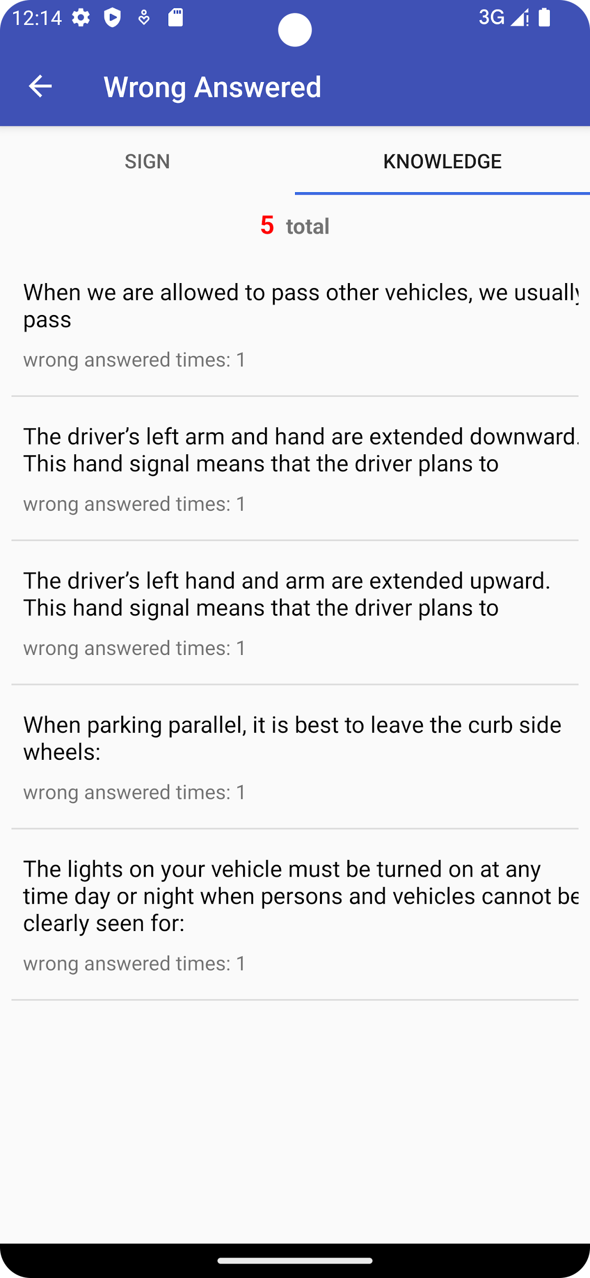 California Driver License Test Screenshot 7