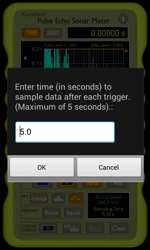 Pulse Echo Sonar Meter Screenshot 2