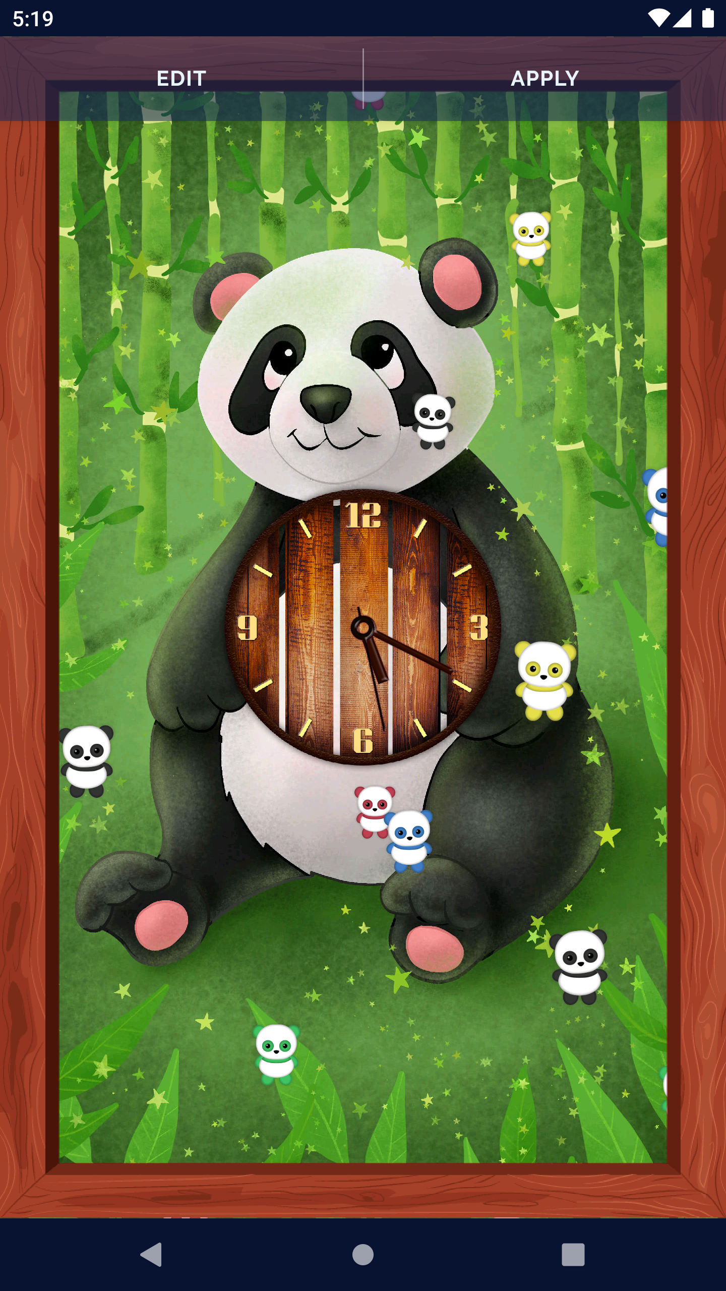 Panda Kawaii Live Wallpaper Screenshot 3