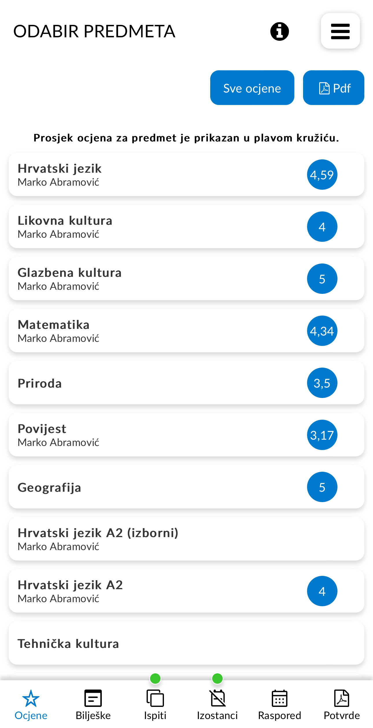 e-Dnevnik Screenshot 6