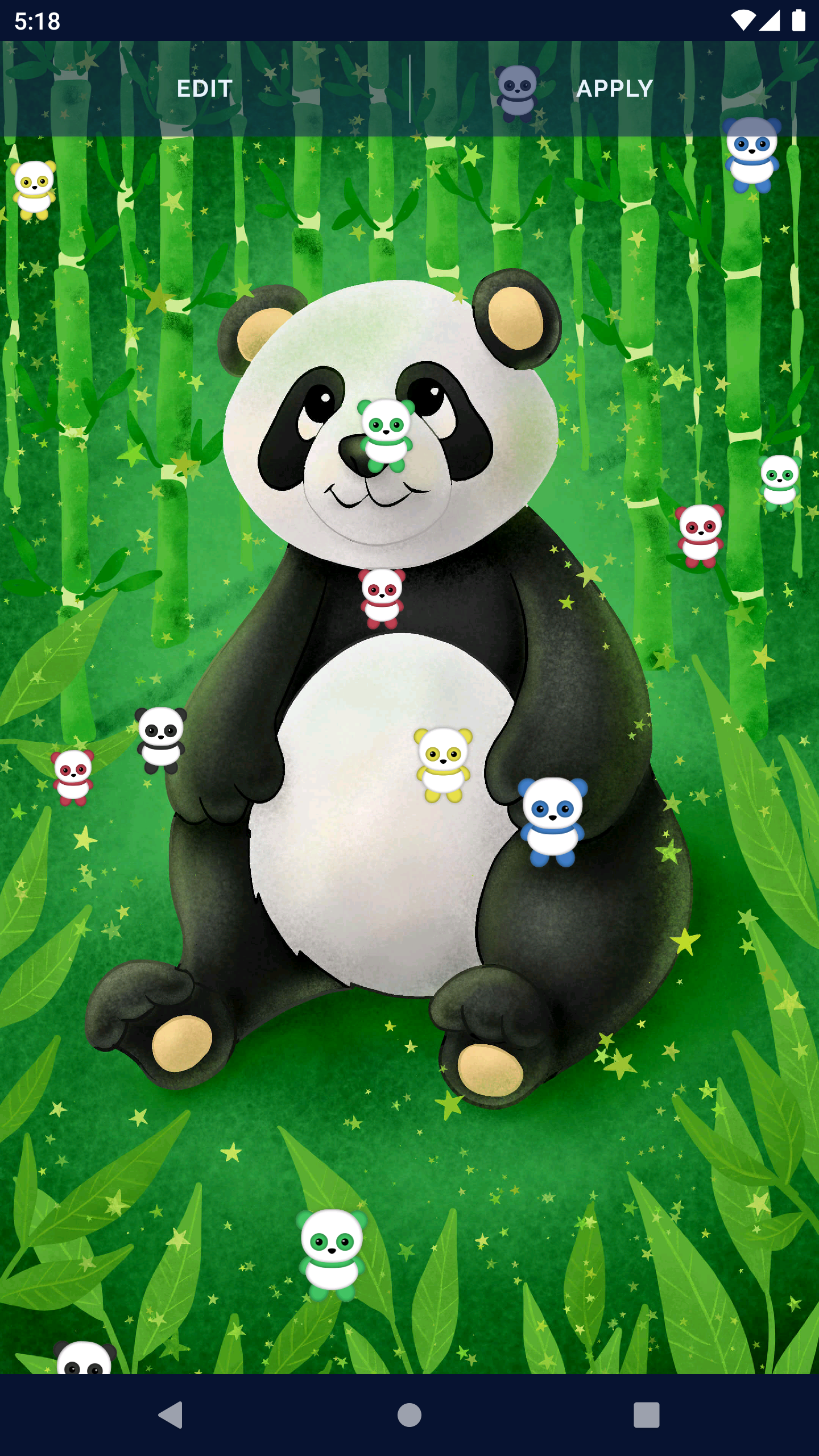 Panda Kawaii Live Wallpaper Screenshot 7