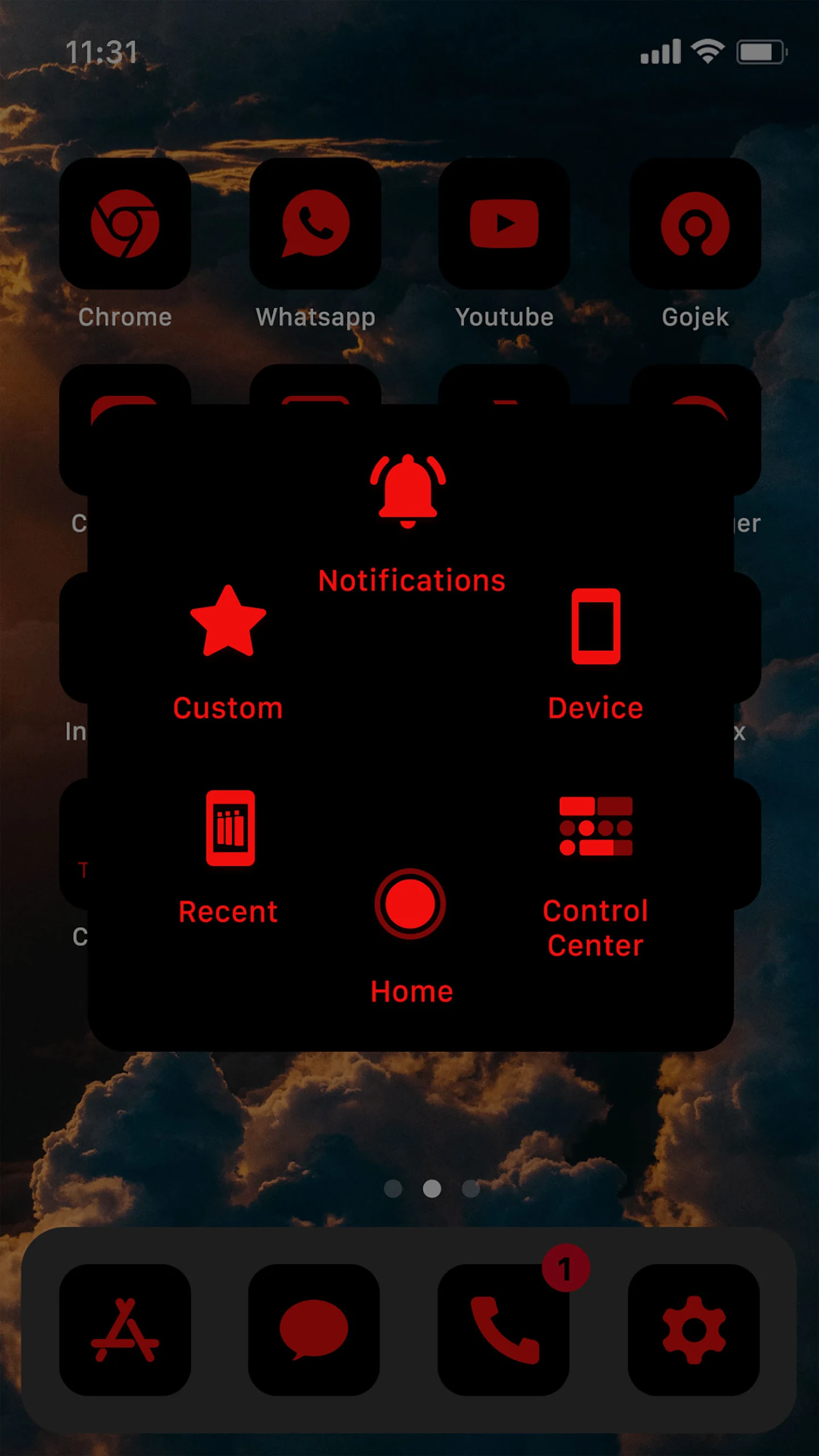 Wow Red Black Theme, Icon Pack Screenshot 7