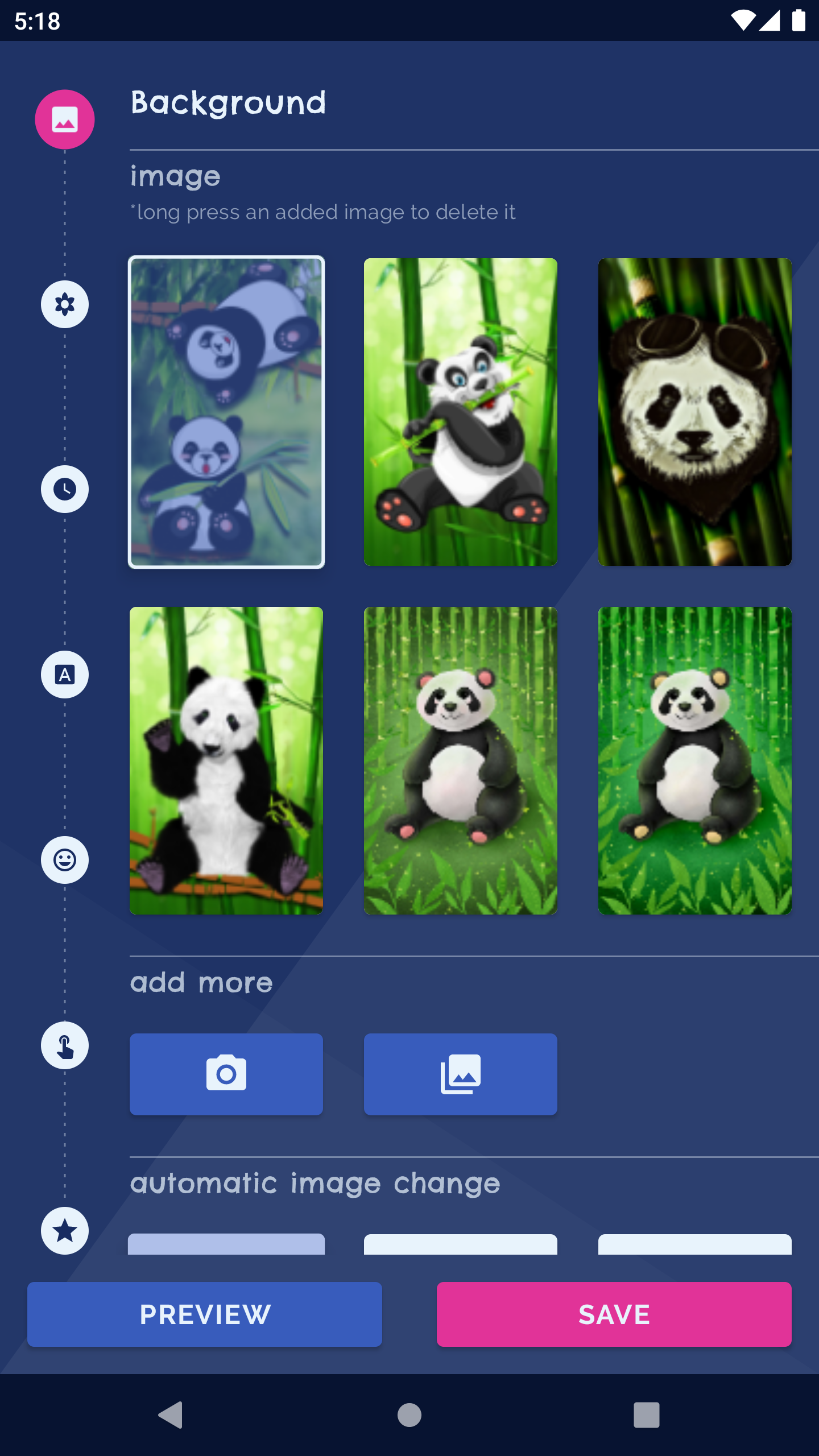 Panda Kawaii Live Wallpaper Screenshot 1